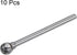 10pcs Carbide Rotary Burrs, 1/8" (3mm) Shank, 1/4" (6mm) Head for Metal Wood Polishing