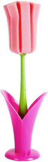 NUEAYMS Kitchen Cup Scrubber Mug for Coffee Cup Safe PP and Removable Head Flower Cleaning Brush Tall Bottle Glass