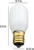ZHYOHEN 2PCS 6W Bulbs E12 T20 56 Replacement Light Candelabra Bases Christmas House Light Accessories Transparent Glass