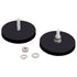 MUTUACTOR Strong Heavy Duty Magnets, Anti-Scratch Neodymium Rubber Magnet 1/4-20 Male Threaded Stud (2Pack)