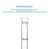 stonylab Glass Connecting Adapter, 90mm from 14/20 Outer Joint to 14/20 Inner Joint for Laboratory Lab Supply