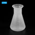 PATIKIL 100ml Plastic Erlenmeyer Flask - 2 Pack Wide Mouth Conical Flask for Laboratory, Clear