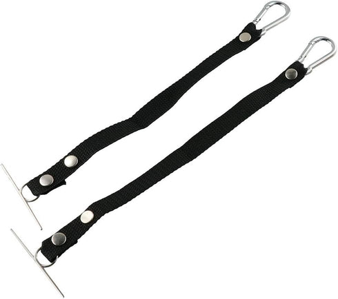 4pcs Black Tape Thong for Tool Belts, Polyester Electrical Tape Chain Strap, Electrical Contractor Tool Belt for Pouch Bag by Urjumpea