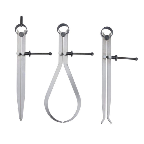 Spring Divider Caliper Set 8 Inch Machinist Tools 3-Pack with 230mm Leg Length