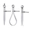 Spring Divider Caliper Set 8 Inch Machinist Tools 3-Pack with 230mm Leg Length