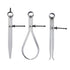 Spring Divider Caliper Set 8 Inch Machinist Tools 3-Pack with 230mm Leg Length