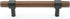 2.75" Walnut Wood Drawer Pull Handle Black Dresser Knob Pulls Kitchen Cabinet
