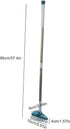 37" Tub Cleaner Brush with Long Handle, Extendable Tub Scrubber with Locking Head, No Scratch Shower Cleaning Brush