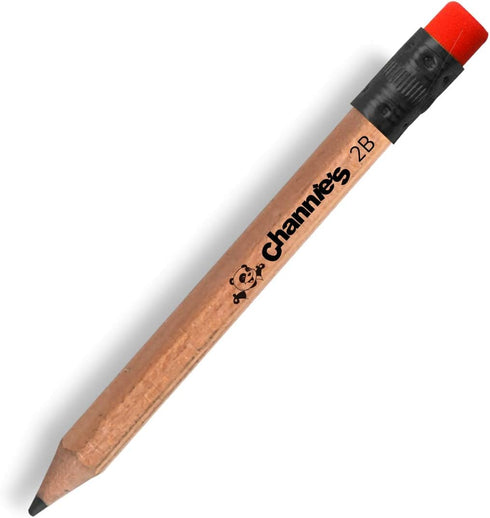 Channie's My First Pencil, Easy-to-Hold Jumbo Pencils for Preschoolers, Kindergarteners & 1st Graders, Brown Wooden 2B