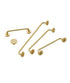 Generic 2.52"-15.74" Cabinet(C-3254-160) Minimalism Gold Long Furniture Handles Wardrobe Kitchen Cupboard Cloakroom