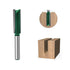 Plus Double Flute Straight Router Bit Set with 1/4 Inch Shank and Updated C3 Carbide