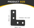 10Pcs 1.57"x1.57" (40x40mm, uxcell L-Shaped Brackets Corner Brace, Corner Bracket Shelf Bracket Right Angle Brackets