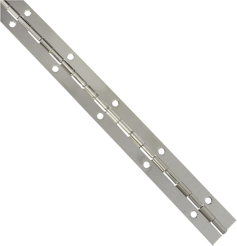 National Hardware N265-371 V570 Continuous Hinge, Nickel, 1-1/16" x 12"