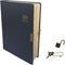 Vintage 365 Journal with Lock and Key, A5 Black Hardcover Diary for Adults, Men, Women
