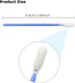 200 Pcs/Blue / 3.66 inch Foam Swab Cleaning Swab Foam Tips Sponge Stick for Inkjet Printer Print Head Camera Optical Lens Optical Equipment