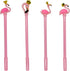 Maydahui 28PCS Cute Crown Flamingo Shaped Rollerball Pens Black Gel Ink for Office School Home