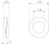 M6 Stainless Flat Spring Lock Washers, 18-8 (304) Stainless Steel, 100 Pack, 0.24” ID