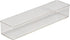 Simplify Long Multi-Purpose Drawer Organizer | Desk | Office Supplies | Storage | Bathroom | Cosmetics | Accessories | Organization | Transparent | Super Clear by Simplify
