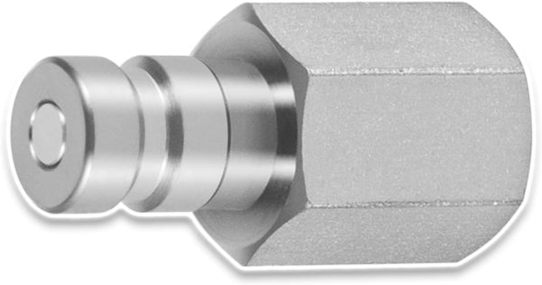 PD342 Quick Nipple Test Port and Diagnostic Equipment for PD Series Couplers, 1/8" Body Size, 1/4"-18 NPTF Thread