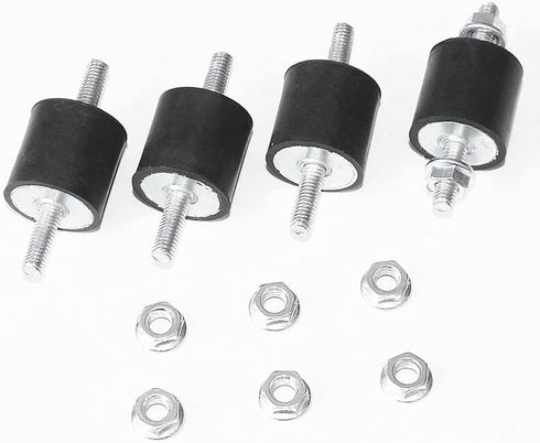 4pcs 20 x 15mm Rubber Mounts Vibration Isolator Mounts with M6 x 19mm Studs Shock Absorber