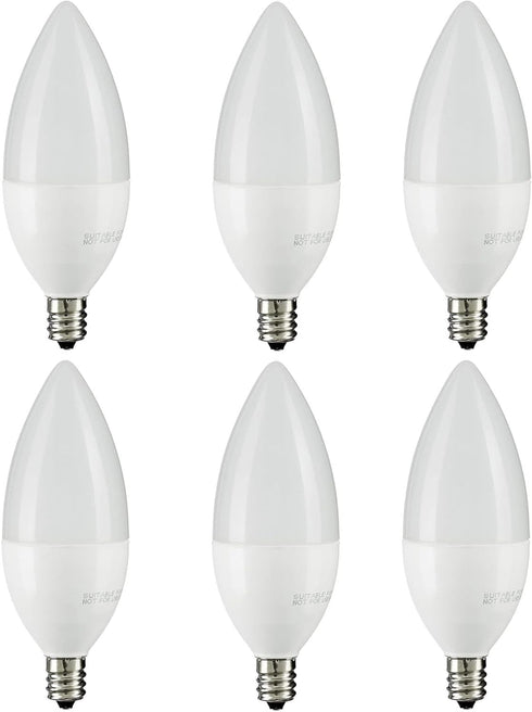 Diodesy- E12 LED Candelabra Bulbs B11 Candle Base Chandelier Light Bulb Dimmable