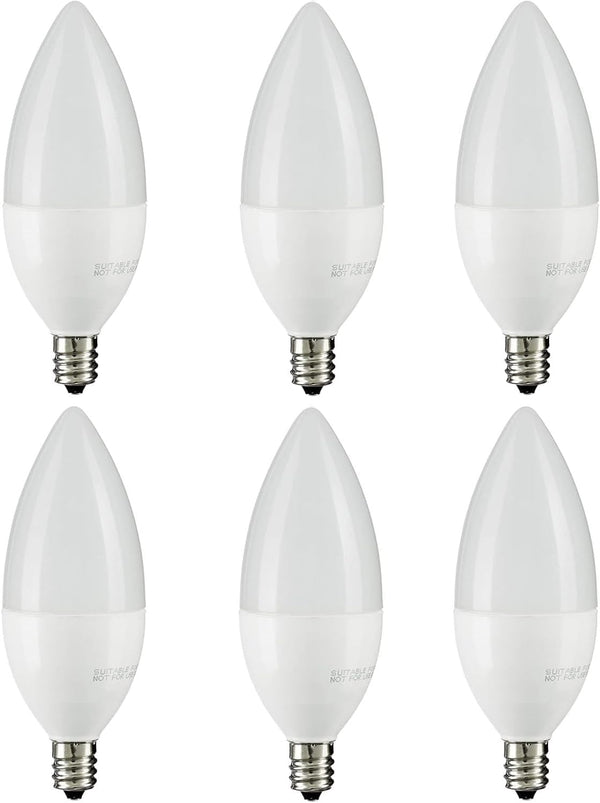 Diodesy- E12 LED Candelabra Bulbs B11 Candle Base Chandelier Light Bulb Dimmable