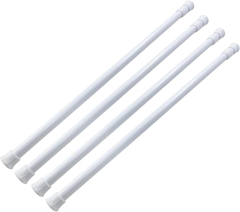 Waziaqoc 4 Pack Window Security Bar, 17-27.6 Inch Extendable Tension Rods for Bathroom