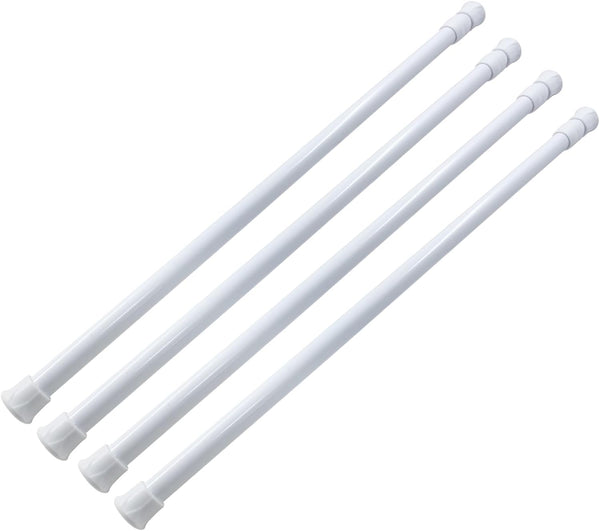 Waziaqoc 4 Pack Window Security Bar, 17-27.6 Inch Extendable Tension Rods for Bathroom