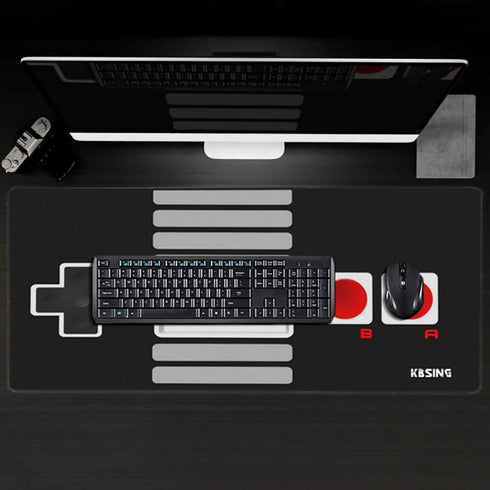 Gaming Mouse Pad - Extended Keyboard Mouse Pad Mat, Large PC Laptop Game Mouse Mat Huge Desk Pad with Stitched Edges, Anti-slip Rubber Base Mousepad, 35.5"x15.4"x0.1" (MPX-02) by Kbsing