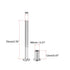 uxcell 5 Sets Screw Post for 5/16"(8mm) Hole Dia, Male M6x70mm Belt Buckle Binding Bolts Leather Fastener Stainless