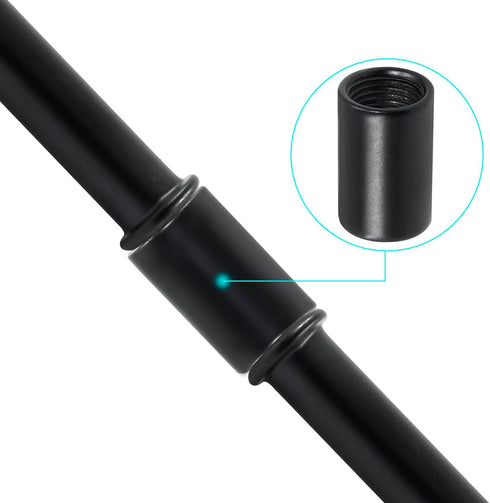 BokWin 4 M10 Lights(3.15 Inch Pcs Lamp Extension Rod with Connector Black Pendant Extension Rods Replacement