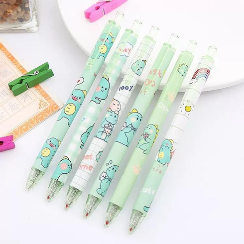 Tangseajiao 4 Set, Pcs Green Cute Mechanical Pencil Cartoon Refills Stationary Back to School Office Supplies