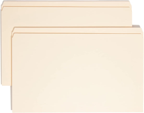 Smead File Folder, Legal Size, Manila, Reinforced Straight-Cut Tab, 100 per Box (15310)
