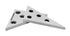 Accusize Industrial Tools 2 Pcs Solid Angle Plate Set - 30-60-90 Deg and 45-45-90 Deg