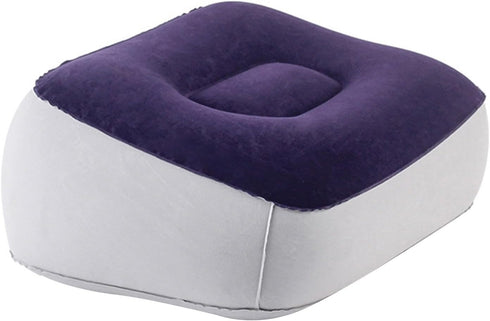 AsrMyjcx Inflatable Foot Rest Pillow Travel Footrest Pillow Car Train Ottomans Portable Home