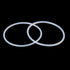 X AUTOHAUX Silicone O-Rings - Pack of 10, 43.6mm OD 40mm ID 1.8mm Width VMQ Seal Gasket for Pipe Repair, White