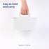 BLUE GINKGO Stackable Plastic Caddy Organizer with Handle - Multipurpose Desk, Makeup, Dorm, Classroom Art Organizers