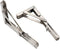 LALAFINA 2pcs Stainless Steel Folding Triangle Brackets Heavy Duty Wall Mounted Shelf