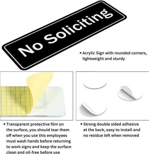 FZQDMT 9" 3" Copier Sign For House (With Strong Adhesive Tape), X Premium Durable For Home & Office,Acrylic Signs