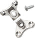 TAODAN 4PCS Zinc Nickel Alloy L Shaped Brackets Heavy Duty Removable Butterfly Right Angle Corner Brace with Mounting