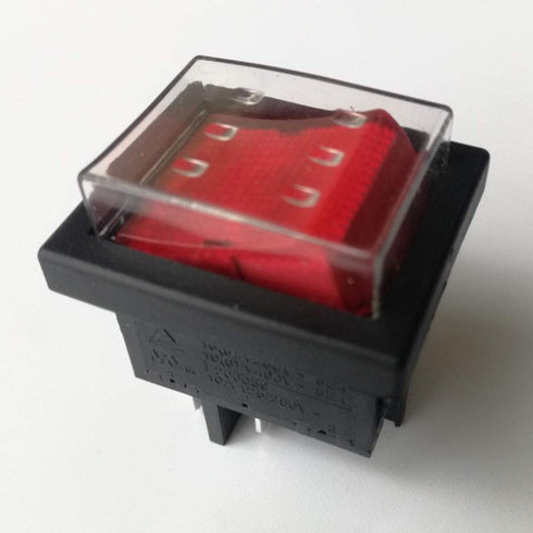 2Pcs KEDU HY12 4Pins Push Button Switch, AC 125/250/400V, Waterproof Rocker Switches for Electrical Appliances