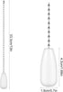 lasuroa 8pcs 13 Inch Ceiling Fan Pull Chain Extenders, Wooden Beaded Balls Light Pull Chain Extension Decorative
