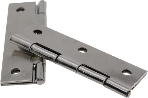 MDXing 12PCS 66x38x1.2mm Stainless Steel Butt Hinge Silver Door Hinges Window Hinge Indoor and Outdoor Hinge Suitable