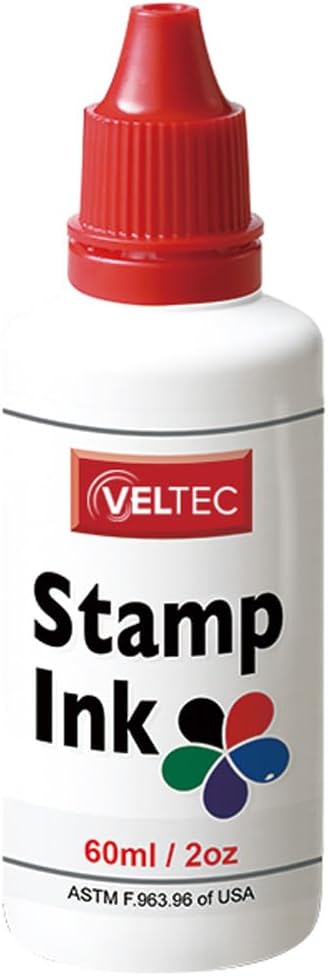 S-81 Premium Stamp Refill Ink, 2 oz for Self-Inking and Rubber Stamp Pads (Red)