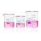 Upgrated 3 Size Low Form Beaker Set, 50ml 100ml 250ml, 3.3 Boro Glass Beakers with Printed Graduation