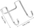 10Pcs Stainless Steel Wall Mounted Hooks for Bedside Cabinet Bathroom and Saving Double Hook Design for Towels Clothes