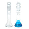 2PCS 5ML Volumetric Measuring Flask Set NS10/13, Graduated Glass Stopper, ASTM Class A Borosilicate Glass 3.3 for