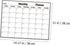 NUOBESTY Magnetic Whiteboard Message Board, Rewritable Poster Board, Magnetic Dry Erase Calendar for Fridge