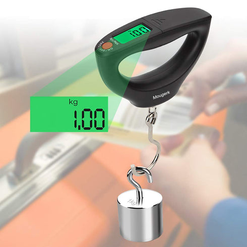 Portable Digital Hanging Fish Scale, 110lb 50kg Postal Scales, 2 AAA Batteries (Not Included)