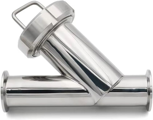 DYKWSWYX Stainless Steel Y-Strainer 1" Tri Clamp 60-300 Mesh - Sanitary Filter for